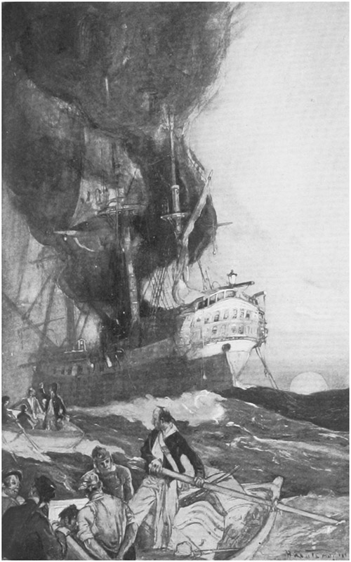 The Burning of a Privateer Prize