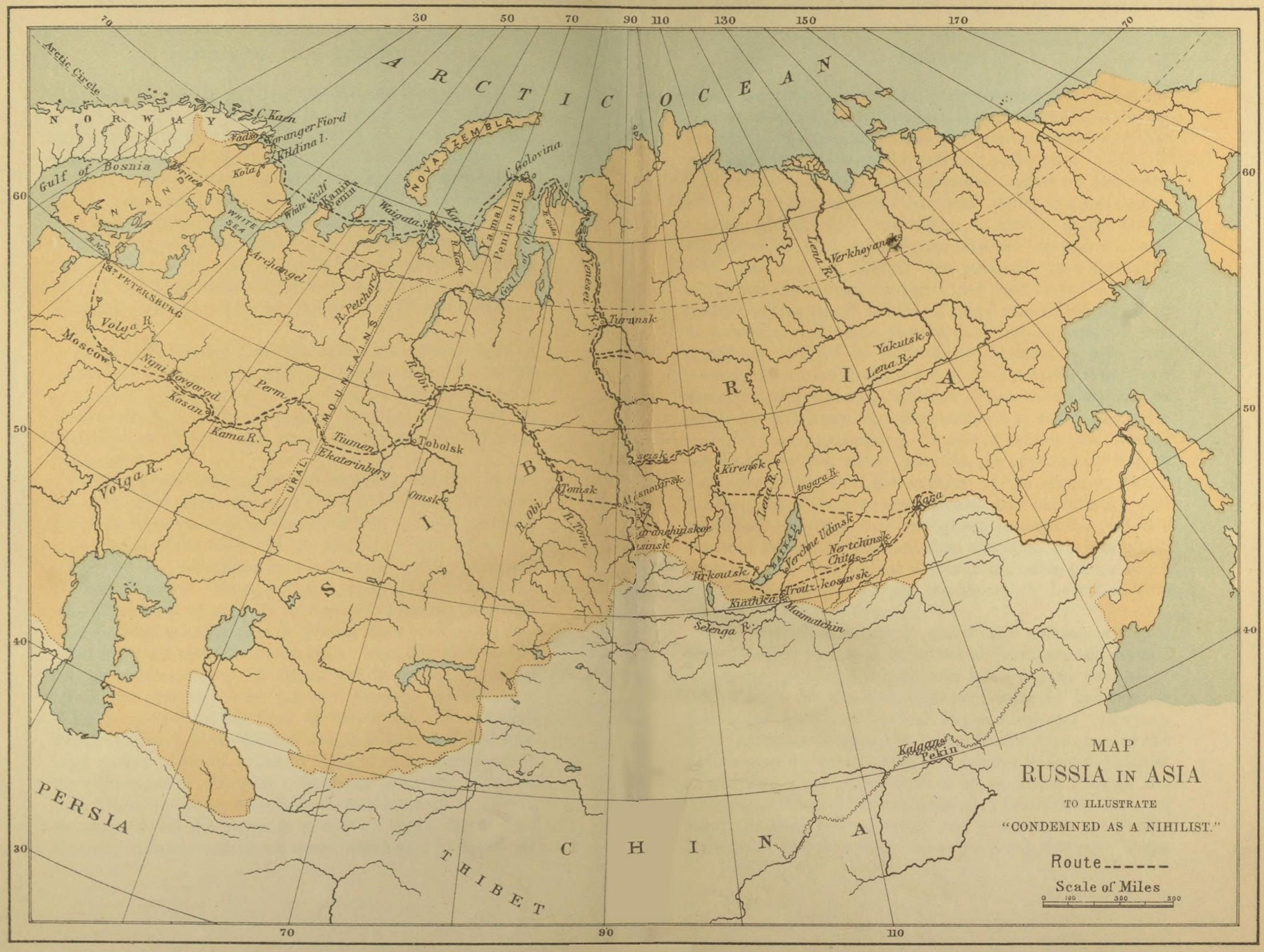 Map of Russian Empire