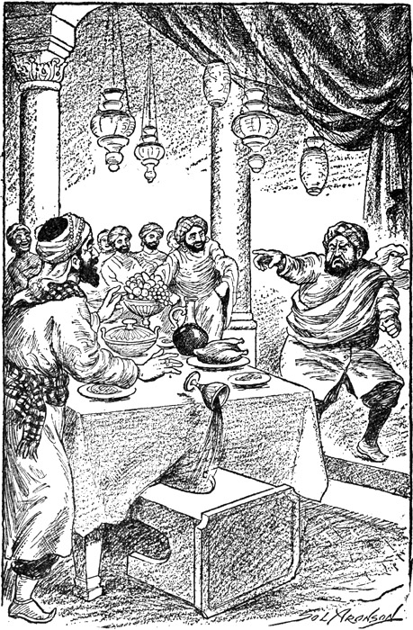 He sprang from his stool