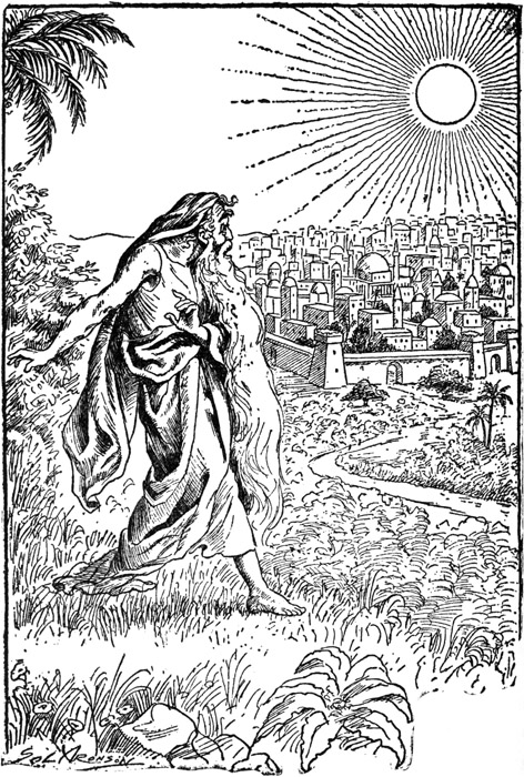 The sun was shining on a noble city
