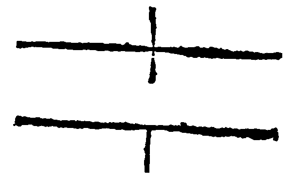 Perpendicular to Parallel lines.