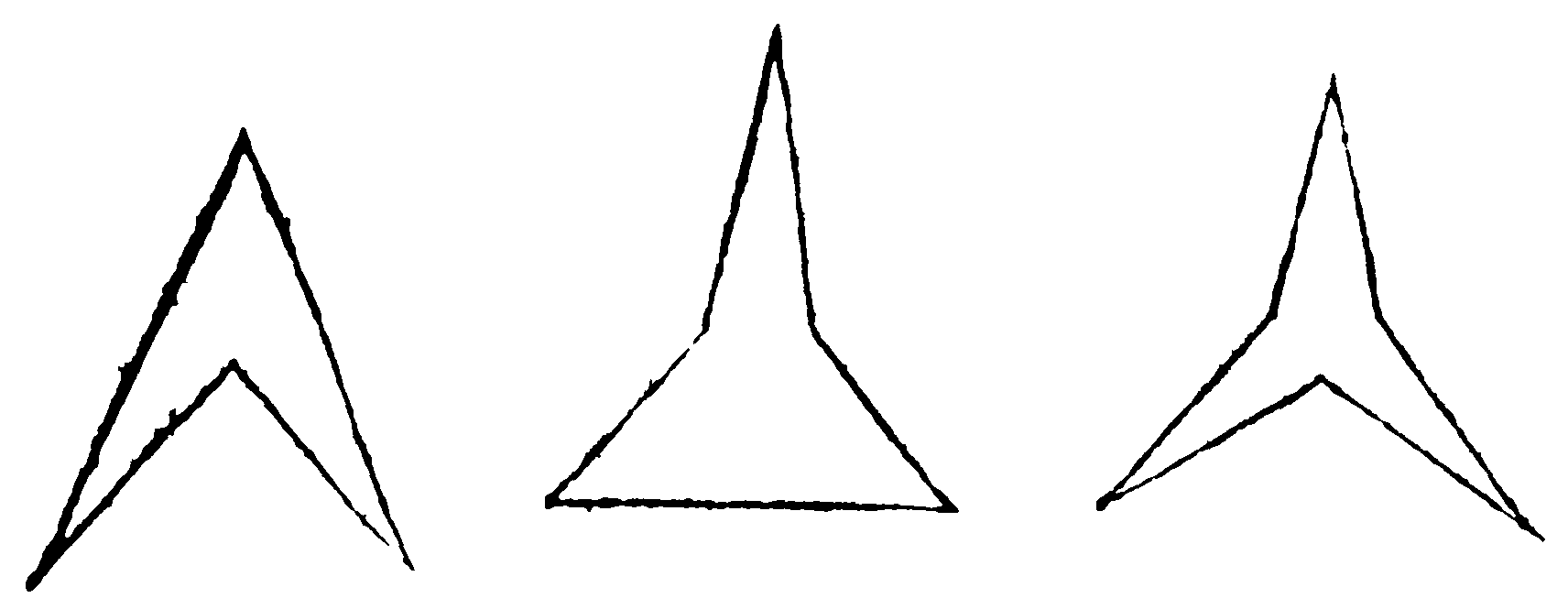Not triangles.