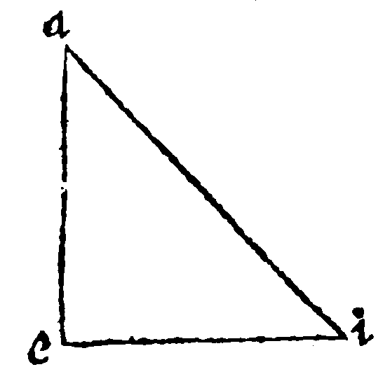 Equicrurall right angled triangle.