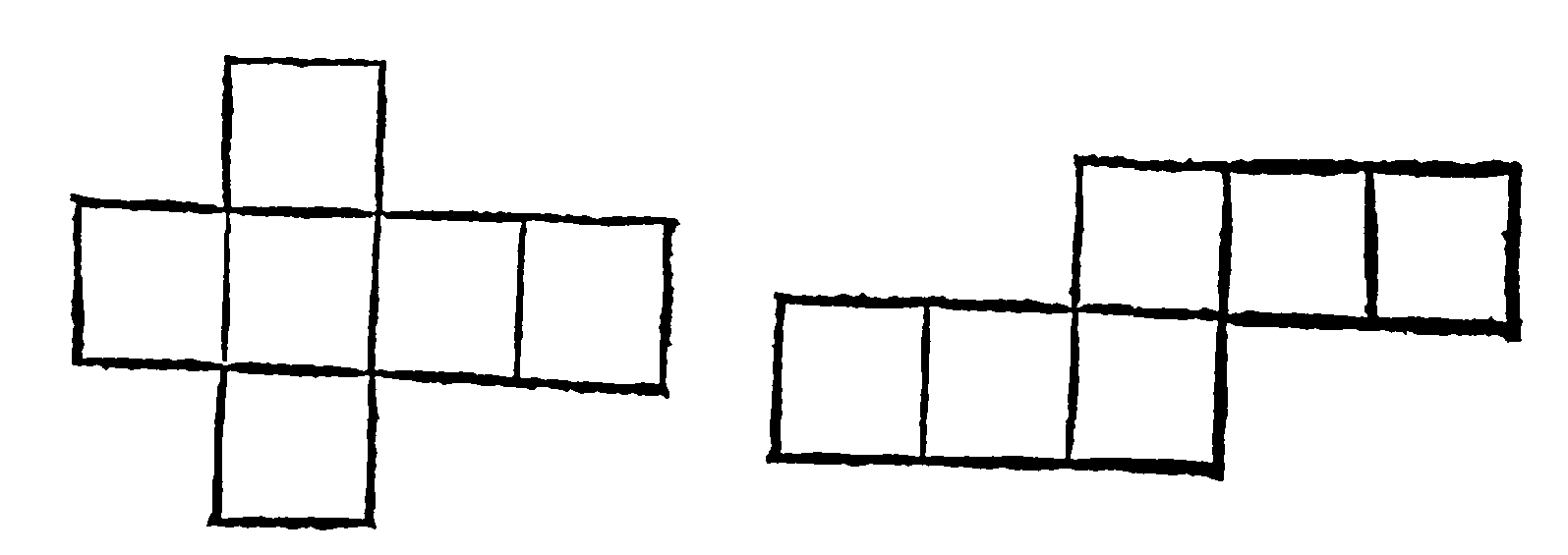 Nets of a cube.