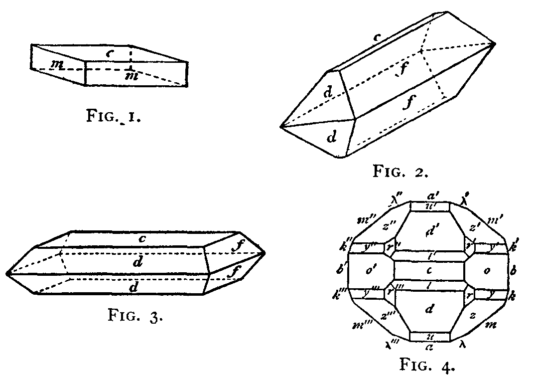 Crystal forms of barytes.