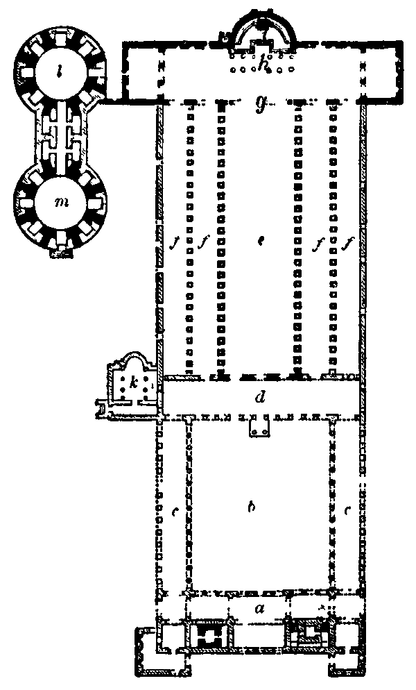 Fig. 10. Ground-Plan of the original St Peter's.