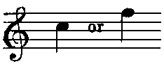 Notation: C5 or F5.