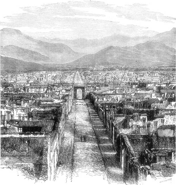 VIEW OF POMPEII.