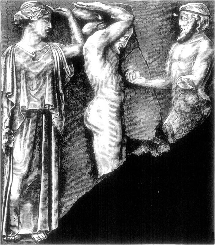 ANCIENT SCULPTURING ON TANTALOS.