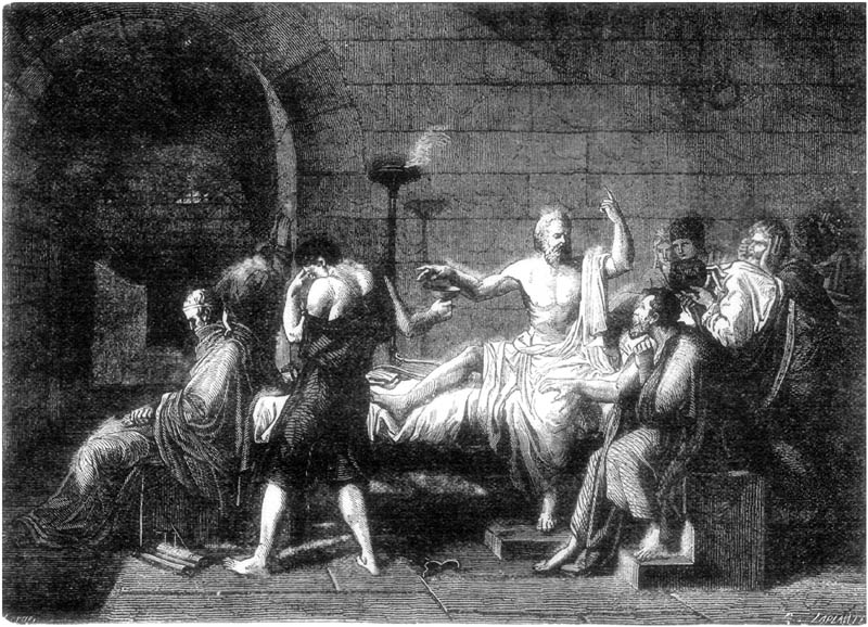 SOCRATES DRINKING THE POISON.