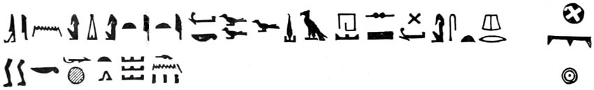HIEROGLYPHICS.
