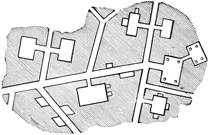 SECTIONS OF CATACOMBS WITH CHAMBERS.