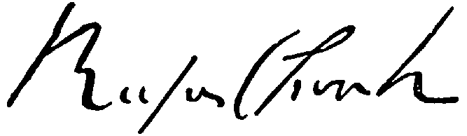 Autograph of Rufus Choate.