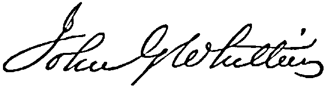 Autograph of John Whittier.