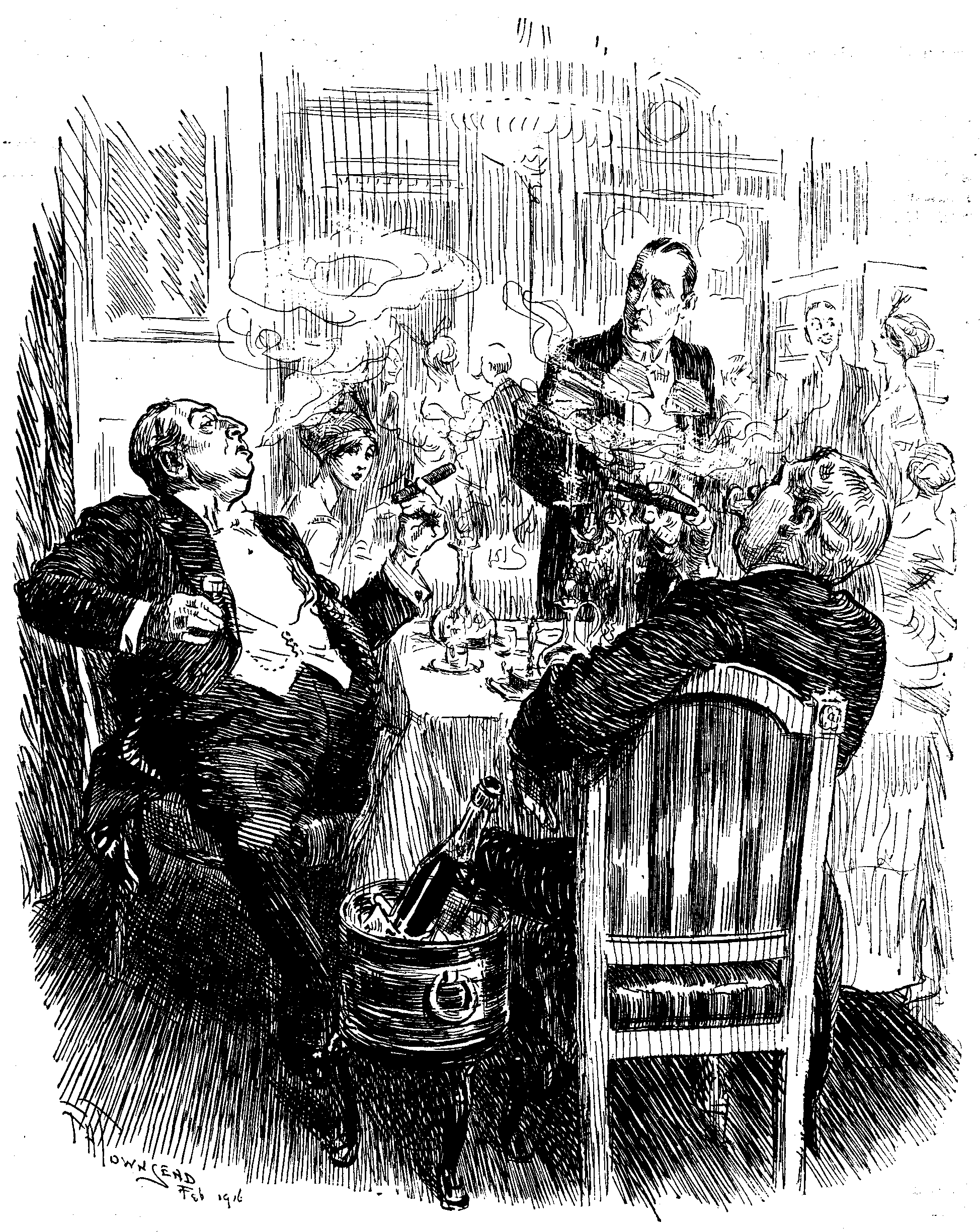 ECONOMY IN LUXURIES.

First Philistine. "I'm All With the Government Over This Closing Of
Museums. I Never Touch 'em Myself."

Second Philistine. "Same Here. Waiter, Get Me a Couple of Stalls for The
Frivolity."