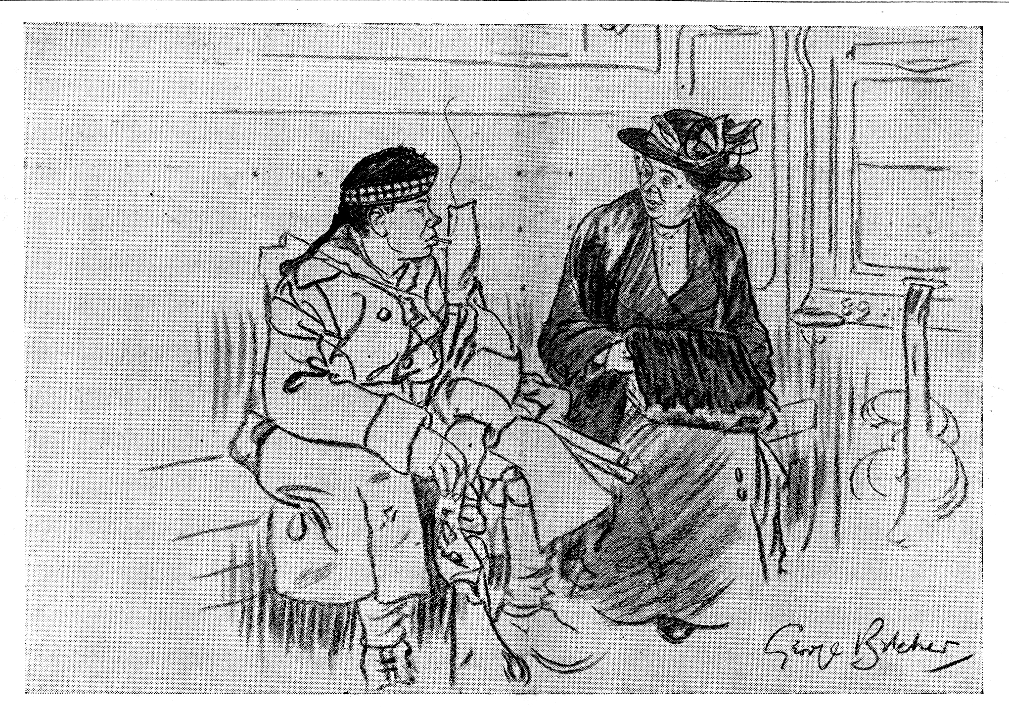 She. "And are you only just back from the trenches? How interesting! You will be able to tell us the real
truth about the Kaiser's illness."