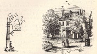 Iron-work sign and White Horse Public-House