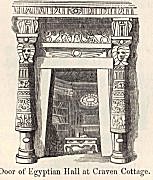 Door of Egyptian Hall at Craven Cottage