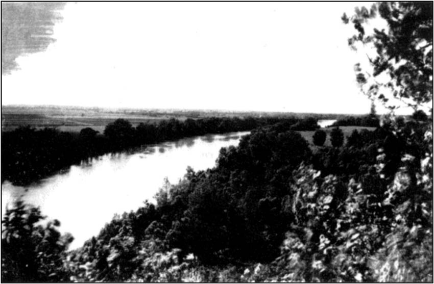 The Wabash River at Merom Bluff