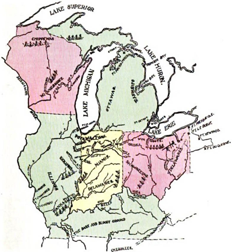 Location of the Indian Tribes of the Northwest