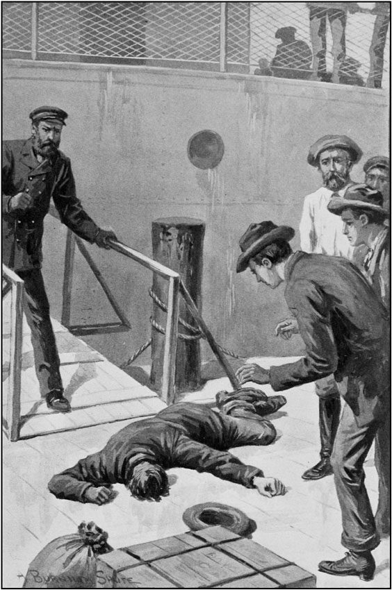 With a Final Kick the Stowaway was run off the Gang-plank.