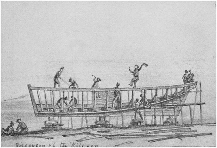 THE FRAME OF THE SCHOONER AS WE LEFT IT