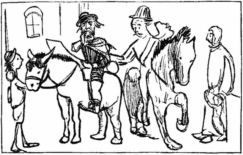 The Donkey Rider Stopped.