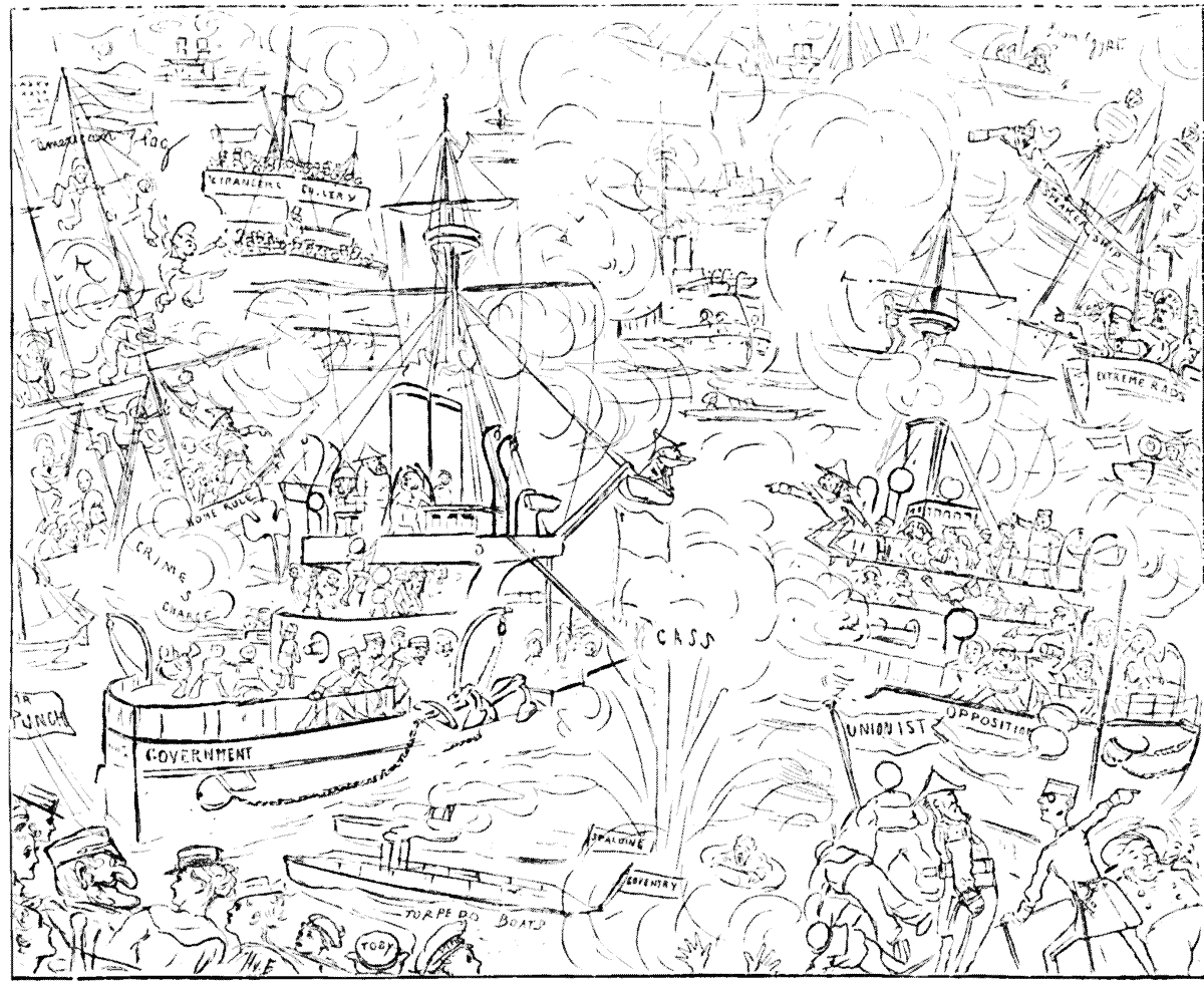 MR. PUNCH'S PARLIAMENTARY NAVAL REVIEW