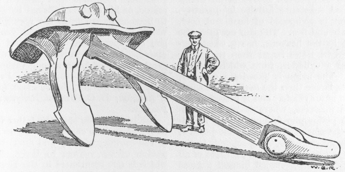 Anchor used on Lusitania, Mauretania, etc