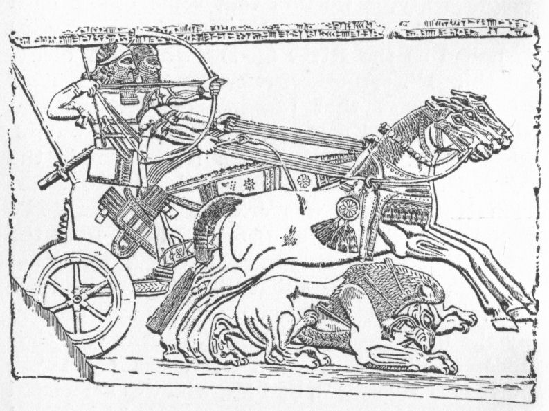 Ashur-natsir-pal in Chariot