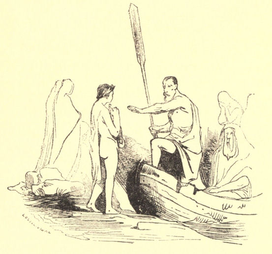 Orpheus and the boatman