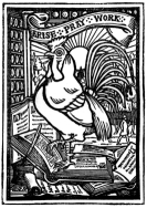 Rooster bookplate