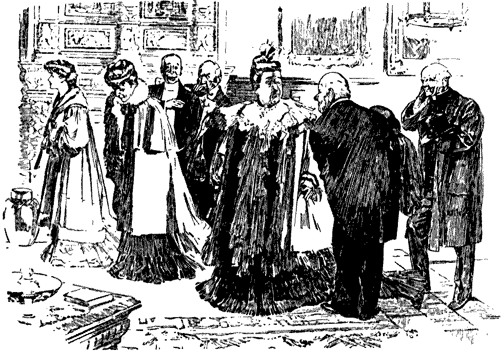 Guests arriving for
dinner