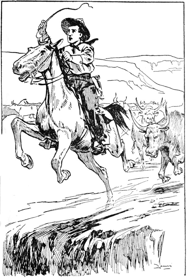 Then the brave buckskin gathered its limbs for the leap.