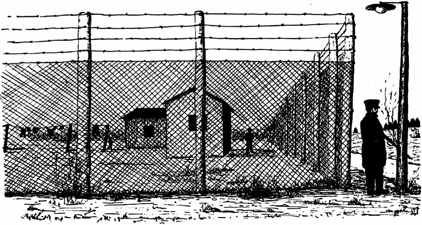 Section of a German Camp