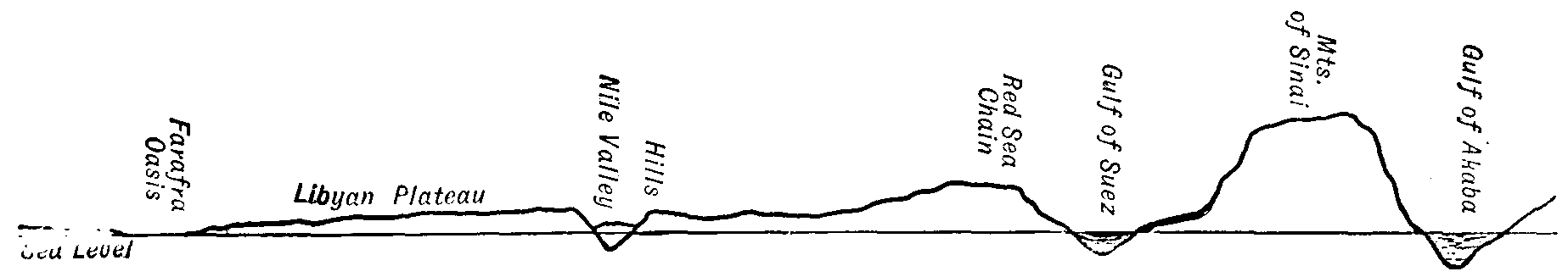 Diagrammatic Section across Egypt