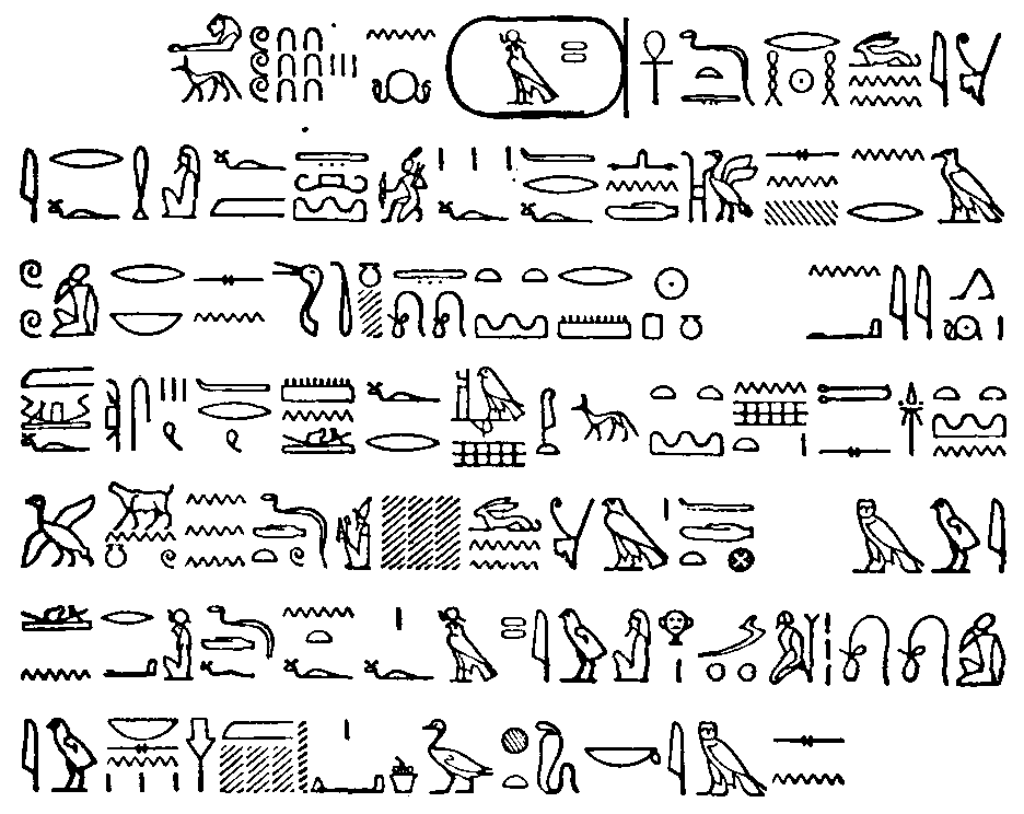 Hieroglyphic Legend