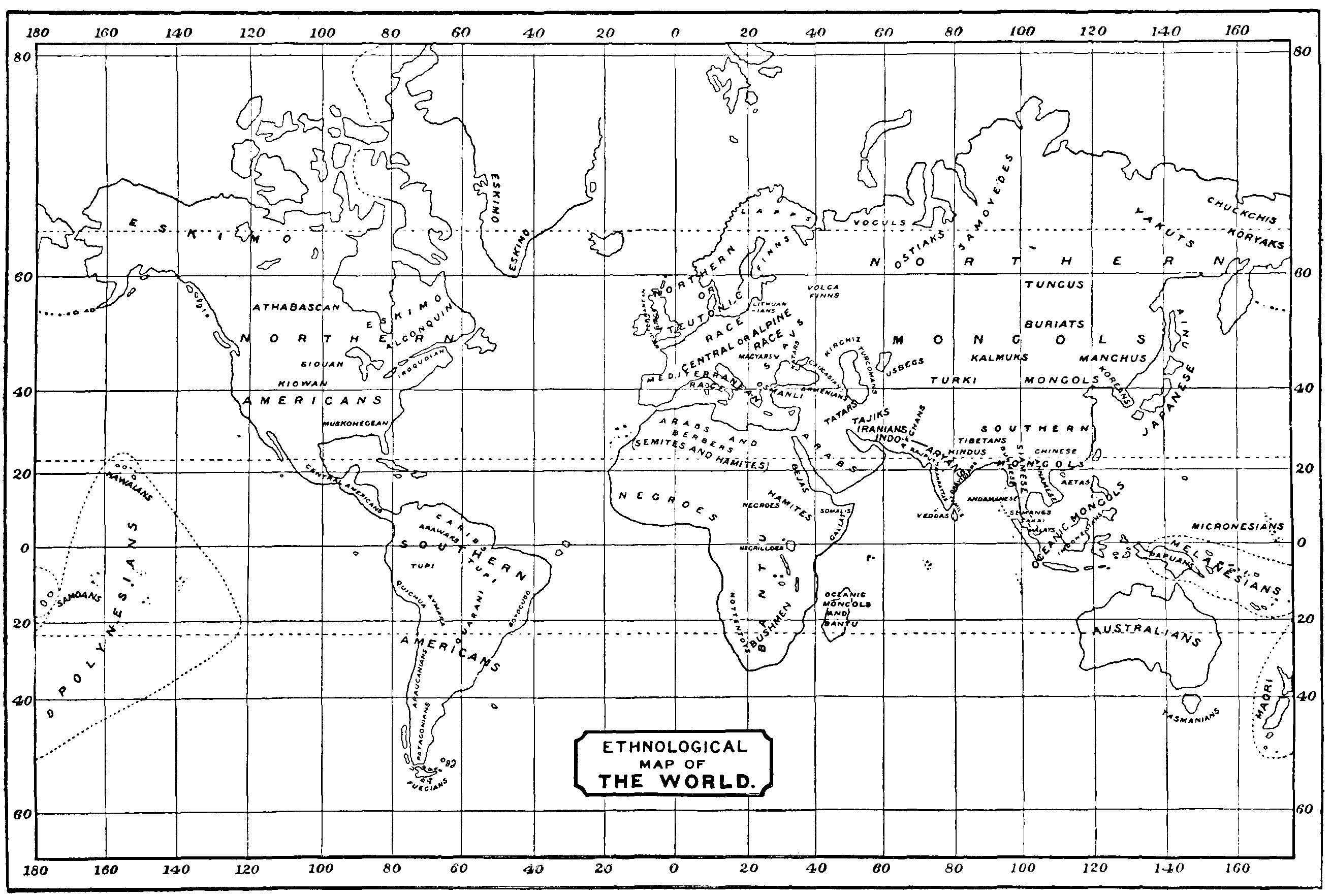 Ethnological Map of the World