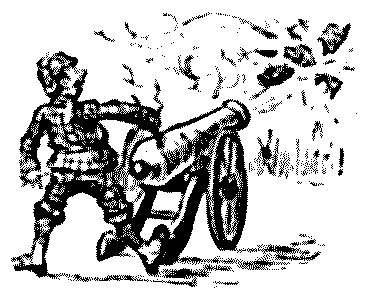 Finishing the game with a cannon