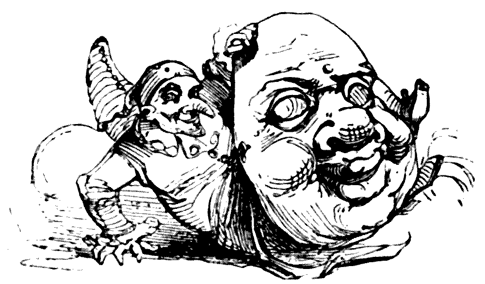 Mr. Punch with mask.