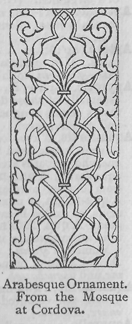 Arabesque Ornament. From the Mosque at Cordova.