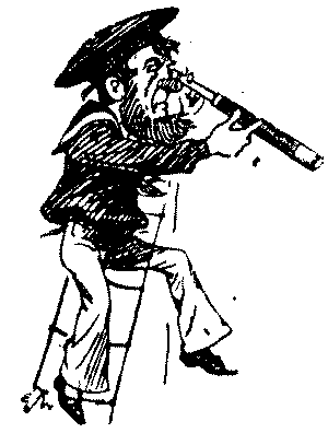 Sailor with telescope.