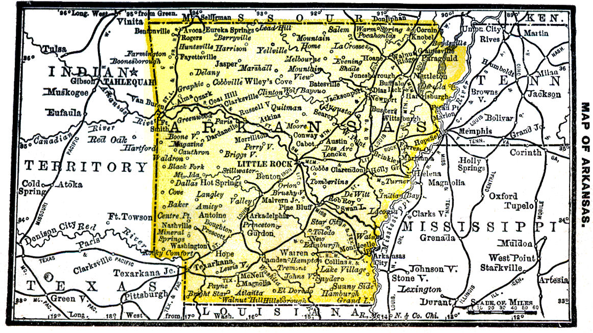 Map of Arkansas