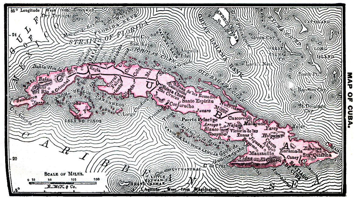 Map of Cuba