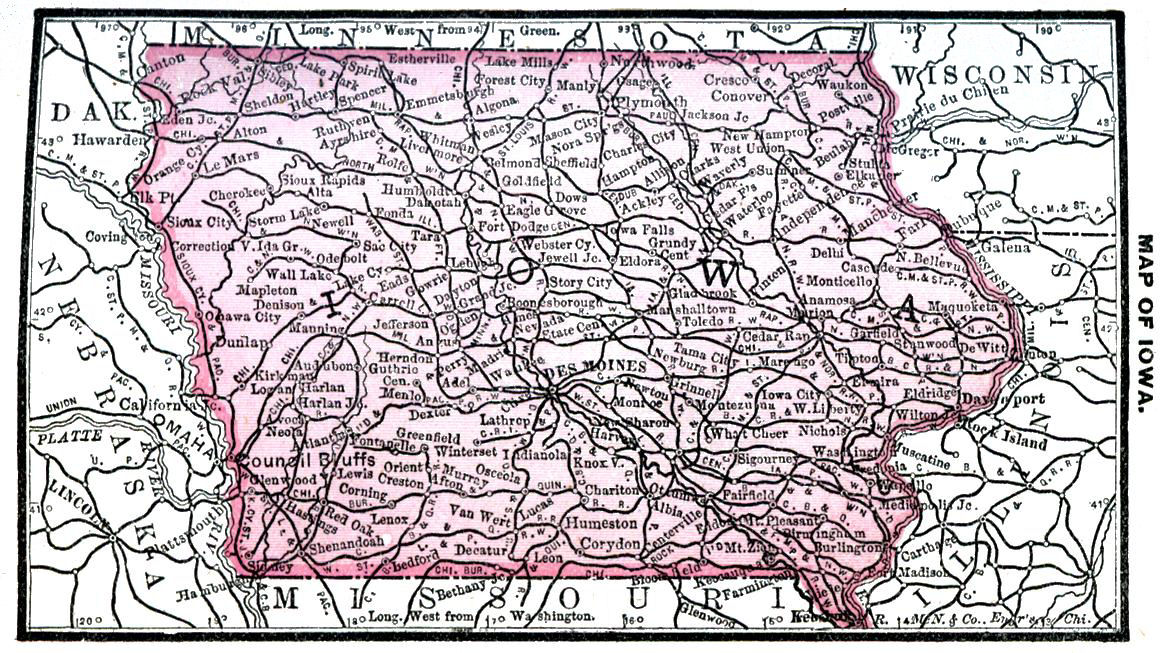 Map of Iowa
