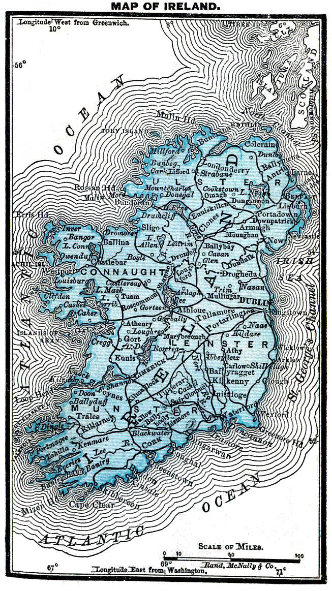 Map of Ireland