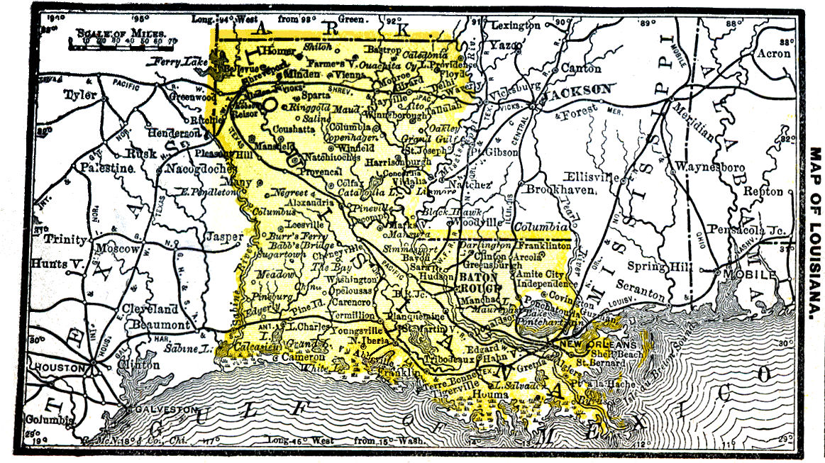 Map of Louisiana