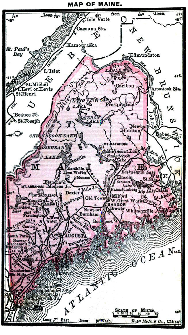 Map of Maine