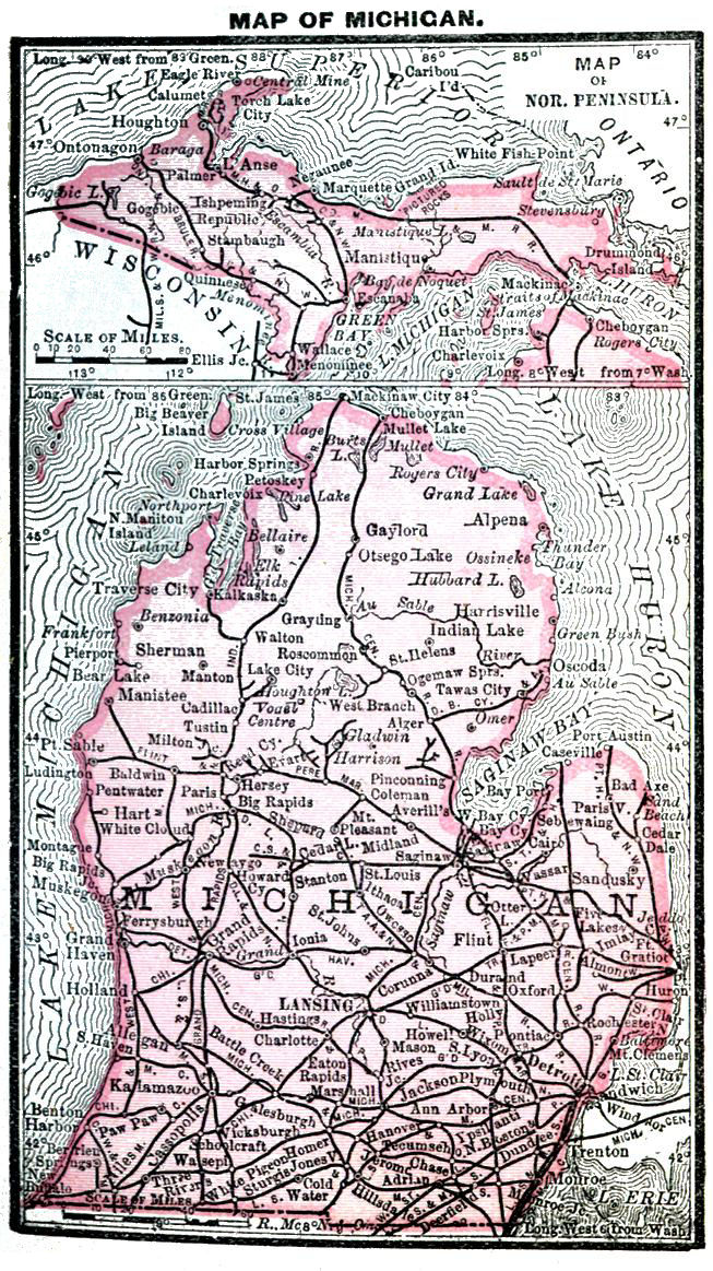 Map of Michigan