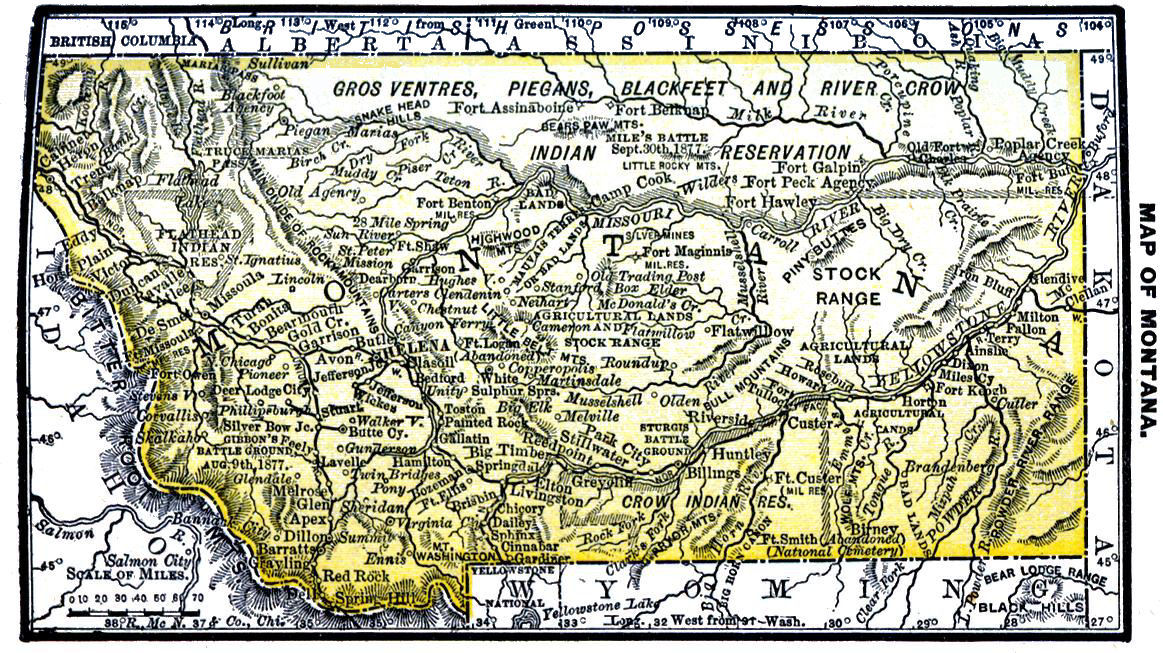 Map of Montana